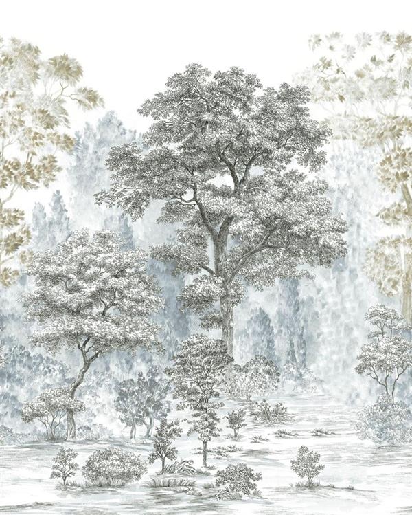 FOTOMURALE PURE 2 IN TNTFOREST GREEN 200X250 CM (2 Teli)