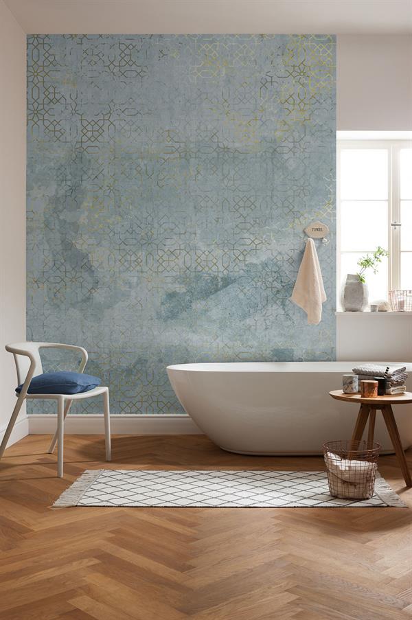FOTOMURALE  INFINITY 2  MOSAIC GREEN LIGHT 200X250CM
