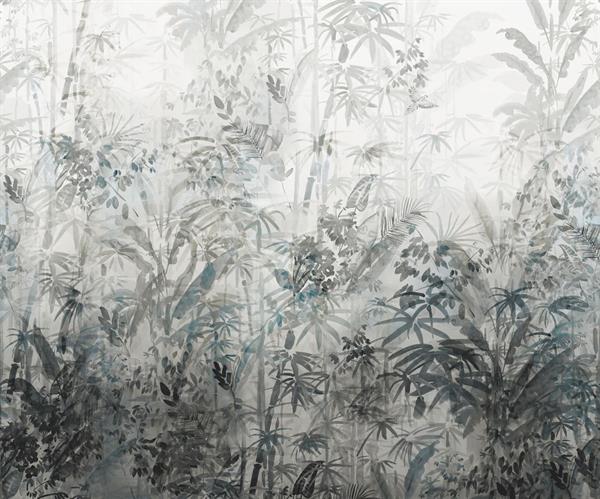 FOTOMURALE  INFINITY 2  FOLIAGE GREY MIS.300X250 CM