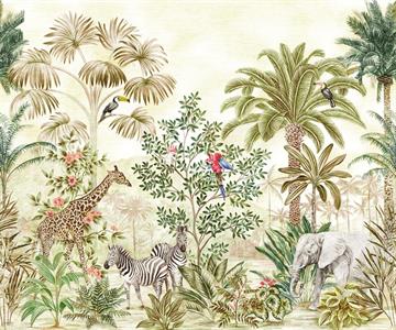FOTOMURALE  INFINITY 2  ANIMALS FOREST MIS.300X250CM