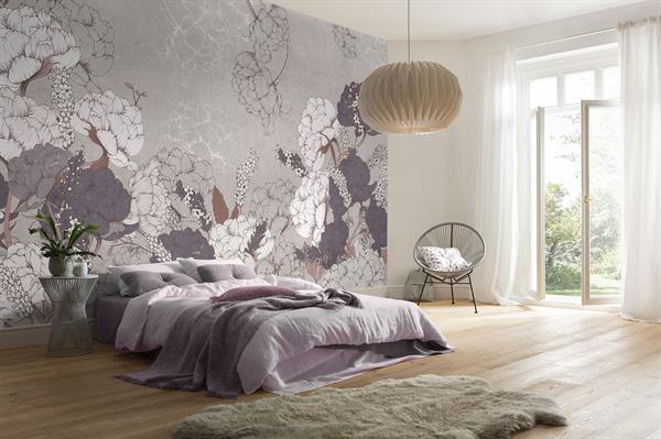 FOTOMURALE  INFINITY 2  FLOREAL GREY MIS.400X250CM