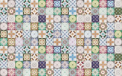 FOTOMURALE  INFINITY 2  MOSAIC M.COLOR MIS.400X250CM
