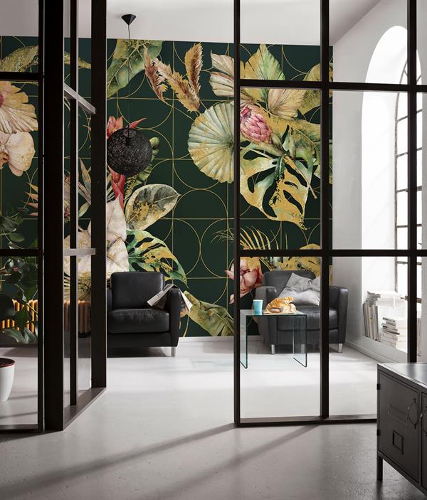 FOTOMURALE  INFINITY 2  FLOREAL GREEN MIS.400X250CM