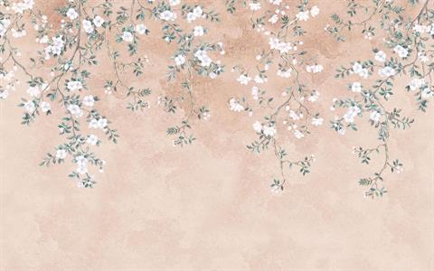 FOTOMURALE PURE 2 IN TNTFOLIAGE WHITE 400X250 CM(4 Teli)