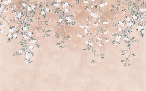 FOTOMURALE PURE 2 IN TNTFOLIAGE WHITE 400X250 CM(4 Teli)