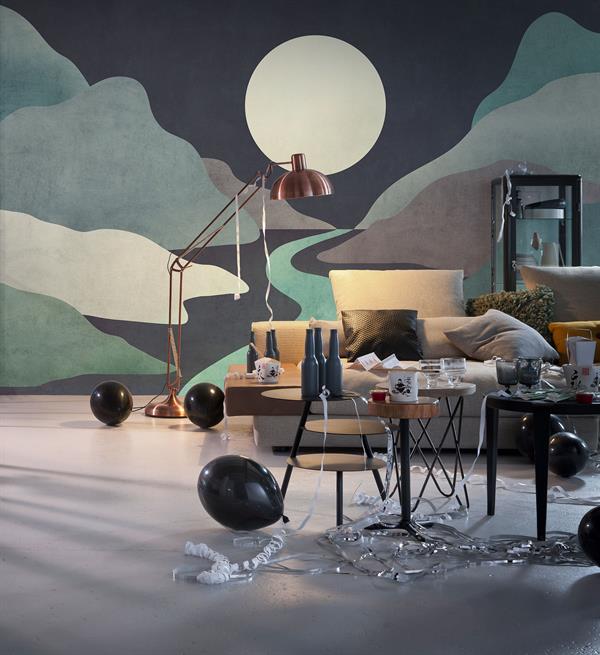 FOTOMURALE  INFINITY 2  LUNA NIGHT BLUE MIS.400X250CM