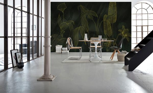 FOTOMURALE  INFINITY 2  PALMS GREEN DARK MIS.400X250CM