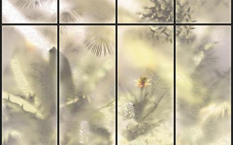 FOTOMURALE  INFINITY 2  TILES FLOWERS MIS.400X250 CM