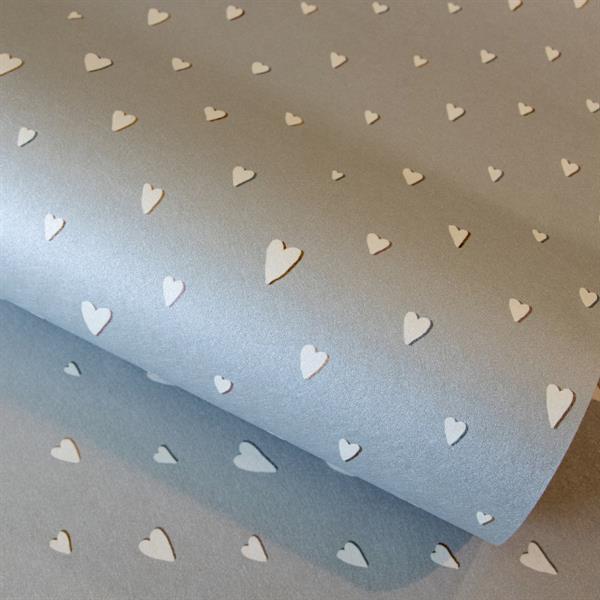 PARATO GREAT KIDS TNT   HEARTS LIGHT BLUE 0,53X10,05MT