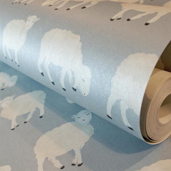 PARATO GREAT KIDS TNT   SHEEP LIGHT BLUE 0,53X10,05MT