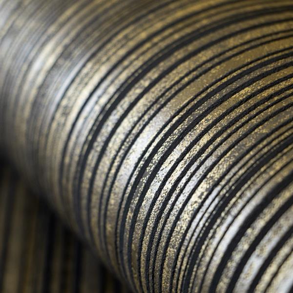 PARATO DIVINO IN TNT    RIGHE GOLD BROWN 0,53X10,05MT