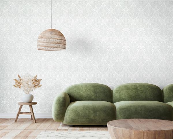 PARATO PRECIOUS IN TNT  DAMASCO WHITE MIS.0,53X10,05MT