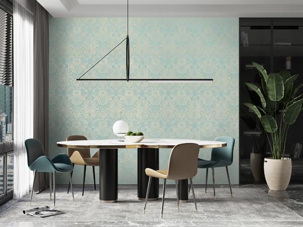 PARATO PRECIOUS IN TNT  DAMASCO LIGHT BLUE MIS.0,53X10,05MT