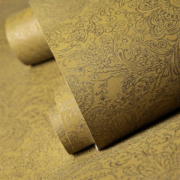 PARATO PRECIOUS IN TNT  DAMASCO  DARK GOLD MIS.0,53X10,05MT