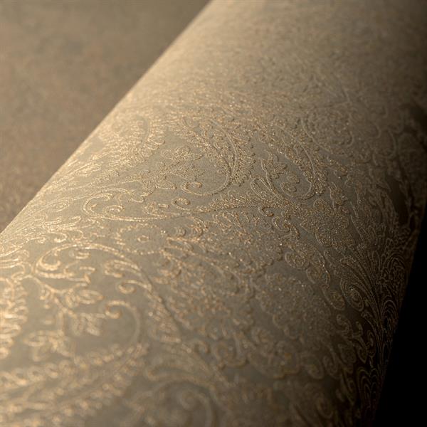 PARATO PRECIOUS IN TNT  DAMASCO ORANGE MIS.0,53X10,05MT