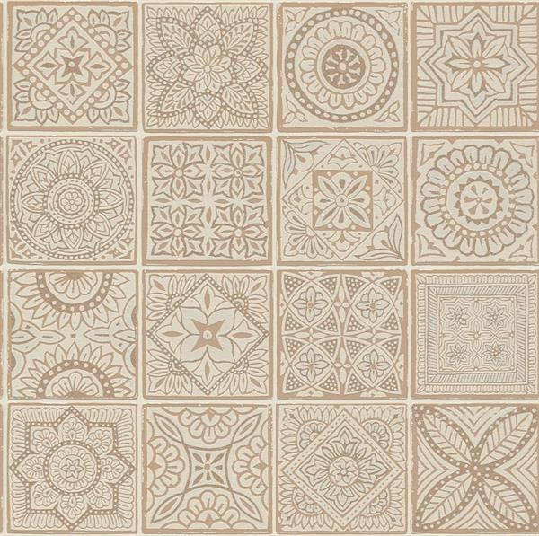 PARATO TERRA DI CASA    PVC/TNT TILES ROSE' 0,53X10,05MT
