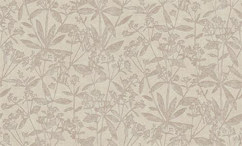 PARATO TERRA DI CASA    PVC/TNT FOLIAGE TAUPE 0,53X10,05MT