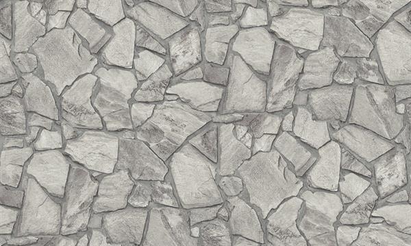 PARATO TERRA DI CASA    PVC/TNT STONES GREY 0,53X10,05MT