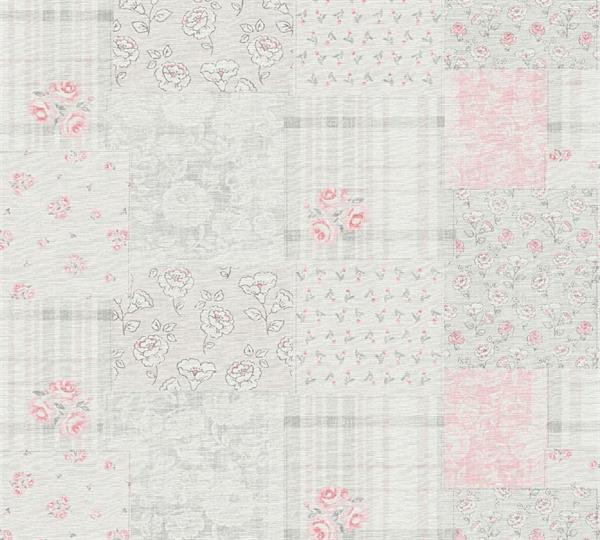 PARATO COUNTRY CHARME   PVC/TNT TILES GREY 0,53X10,05MT