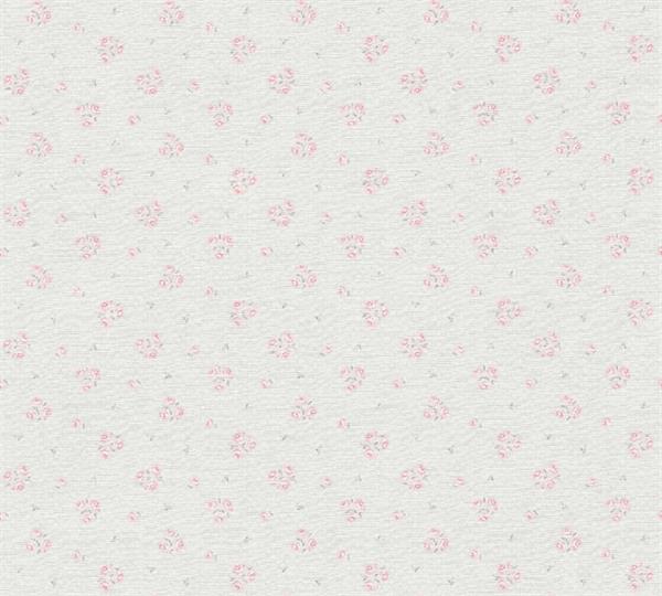 PARATO COUNTRY CHARME   PVC/TNT FLOWERS PINK 0,53X10,05MT