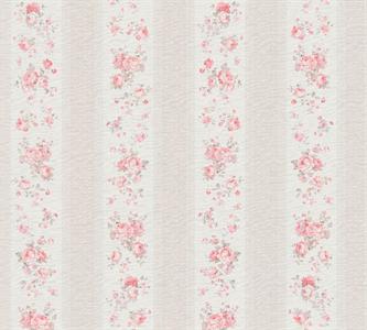 PARATO COUNTRY CHARME   PVC/TNT RIGHE PINK 0,53X10,05MT