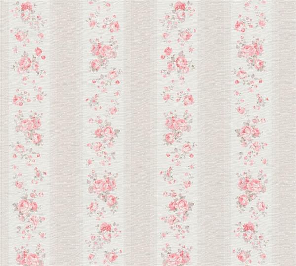 PARATO COUNTRY CHARME   PVC/TNT RIGHE PINK 0,53X10,05MT