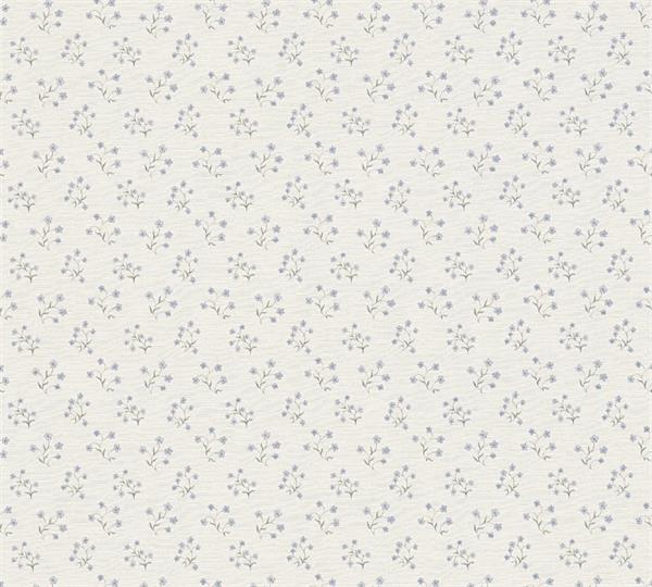 PARATO COUNTRY CHARME   PVC/TNT FLOWERS BLUE 0,53X10,05MT