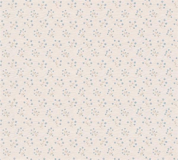 PARATO COUNTRY CHARME   PVC/TNT FLOWERS BLUE 0,53X10,05MT