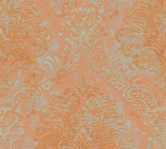 PARATO FUSION PVC/TNT   DAMASCO ORANGE 0,53X10,05MT