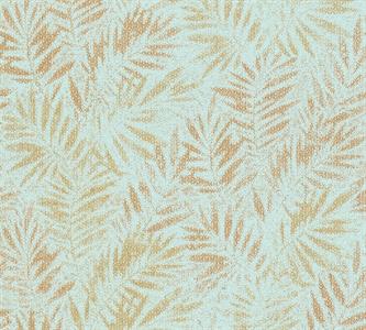 PARATO FUSION PVC/TNT   FOLIAGE GOLD L.BLUE MIS.0,53X10,05MT