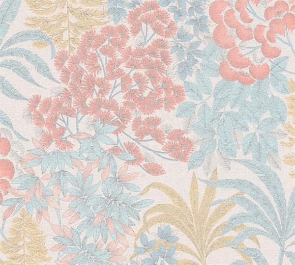 PARATO FUSION PVC/TNT   FOLIAGE L.BLUE MIS. 0,53X10,05MT