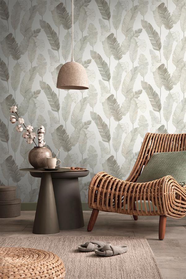 PARATO FUSION PVC/TNT   FOLIAGE BEIGE MIS.0,53X10,05MT