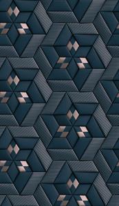 PARATO CITY SH. VINILICOTNT DESIGN BLUE 1,59XH.2,80MT(3 TELI)