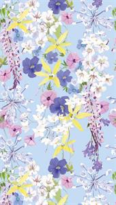 PARATO COUNTY VINILICO/ TNT FLOWERS BL. 1,59XH.2,80MT(3 TELI)