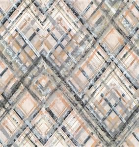 PARATO CITY SH. VINILICOTNT GEOM.BROWN 2,65XH.2,80MT(5 TELI)