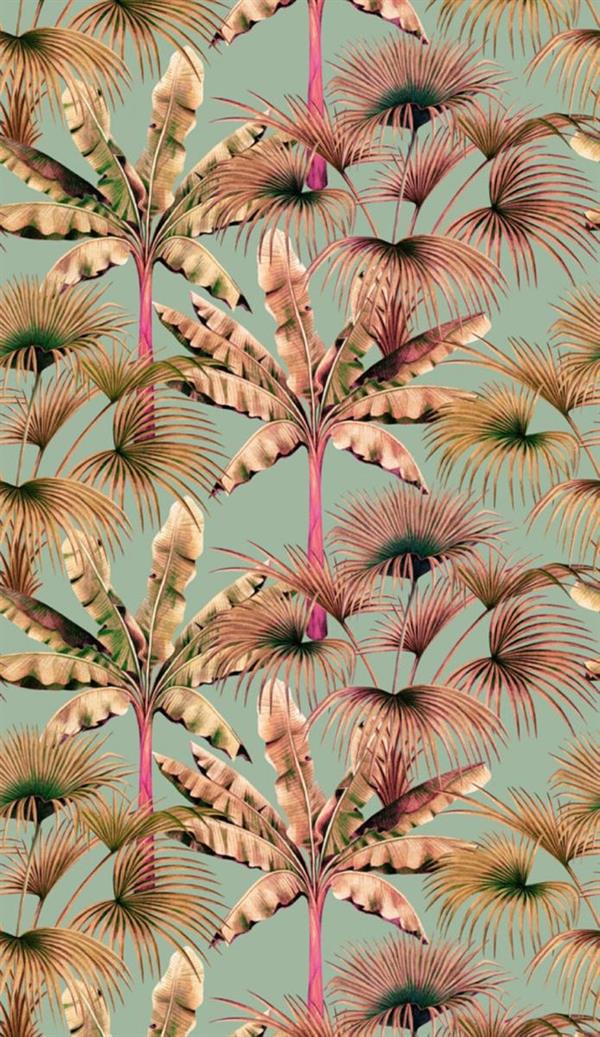 PARATO THEWALL2 VINILICO/TNT FOLIAGE PINK 159XH.280CM(3 TELI)