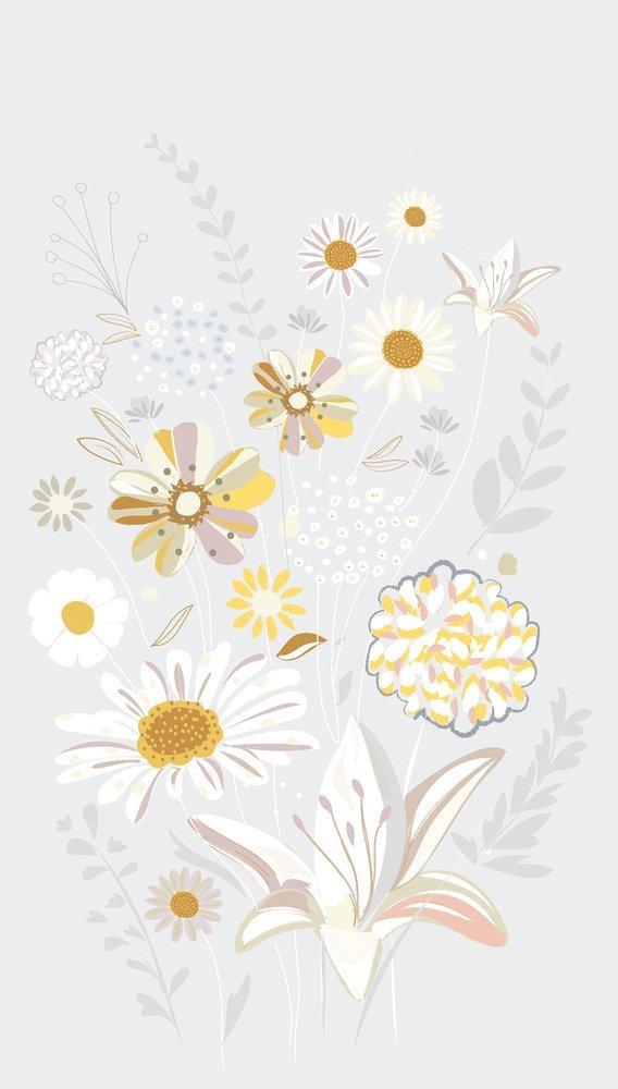 PARATO THEWALL2 VINILICO/TNT FLOWERS YELLOW.159XH.280(3 TELI)