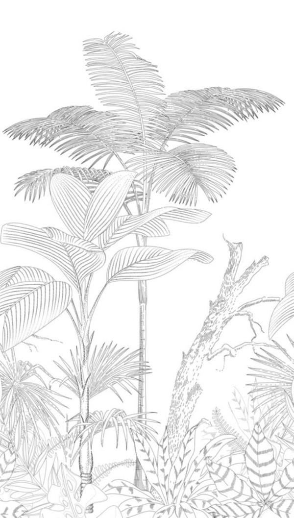 PARATO THEWALL2 VINILICO/TNT FLOWERS WHITE.159XH.280(3 TELI)