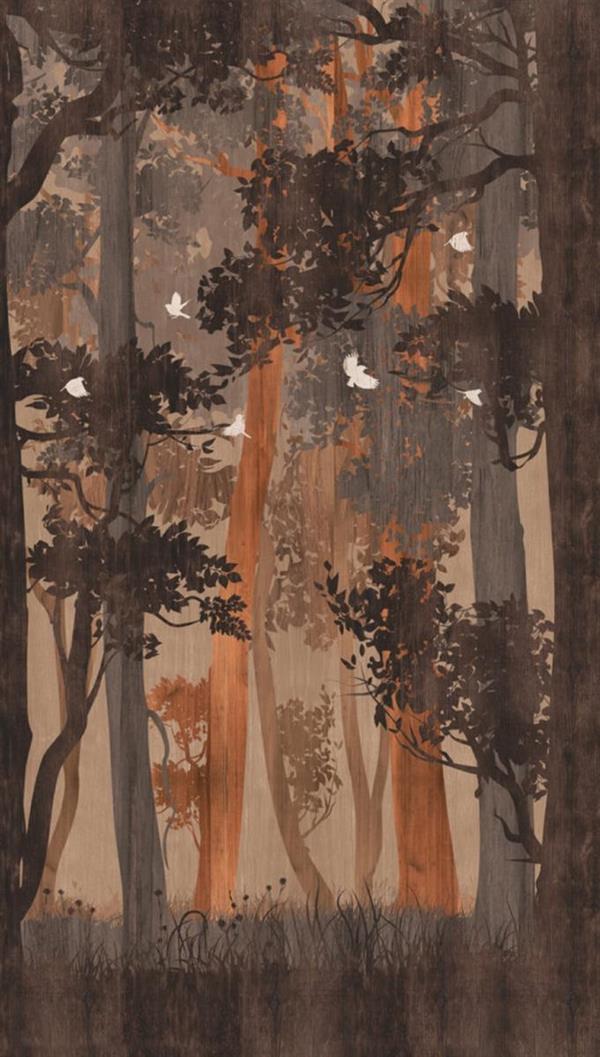 PARATO THEWALL2 VINILICO/TNT FOLIAGE BROWN 159XH.280CM(3 TELI)