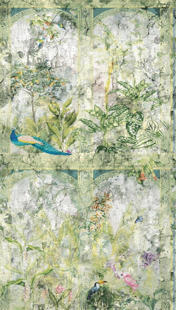PARATO THEWALL2 VINILICO/TNT JUNGLE FL.BL.159XH.280CM(3 TELI)