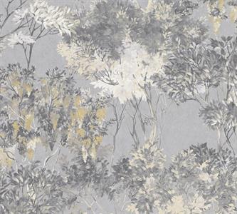PARATO ARCADE IN TNT    FOLIAGE GREY 0,53X10,05MT