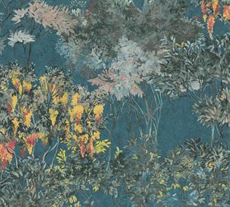 PARATO ARCADE IN TNT    FOLIAGE PETROL 0,53X10,05MT