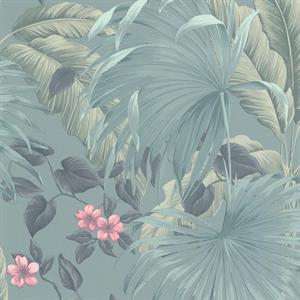 PARATO SEJOURS&C.PVC/   TNT FOLIAGE GREEN/R. 0,53X10,05MT