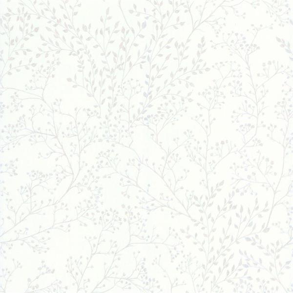 PARATO SEJOURS&C.PVC/   TNT FOLIAGE WHITE 0,53X10,05MT