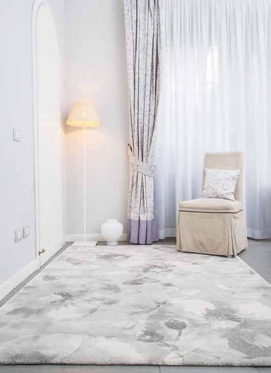 TROPICAL TAPPETO FLOREALE GRIGIO 140x200 cm