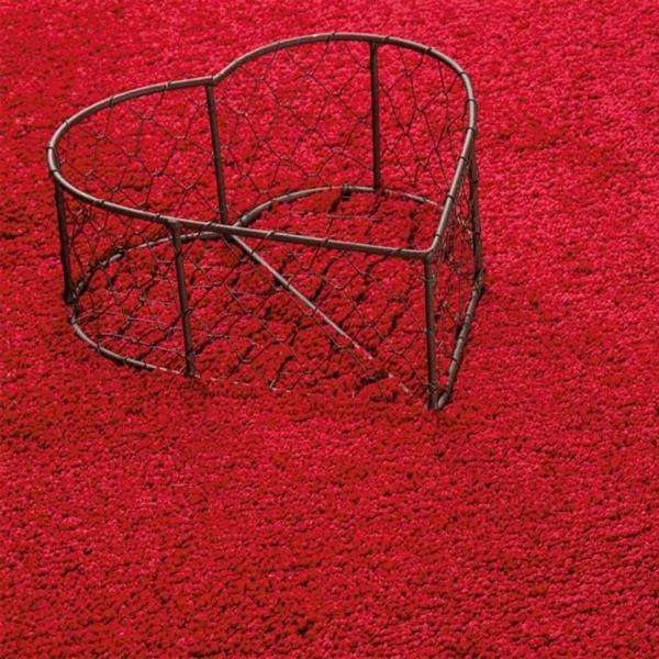 DELIZIA TAPPETO UNITO ROSSO 120x170 cm