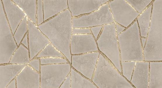 STAMPA DIGITALE MUANCE  ED.4 TNT MATT GEOM.BEIGE/GOLD AL MQ