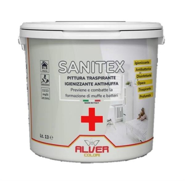 PITTURA LAVABILE PER INTERNI ANTIMUFFA TRASPIRANTE LT.13