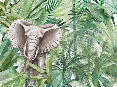 STAMPA DIG. MERAVIGLIA  MATT JUNGLE ELEFANT MIS.AL MQ