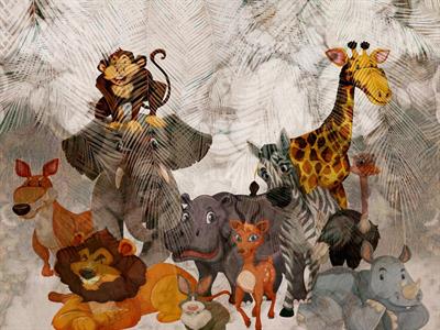 STAMPA DIG. MERAVIGLIA  MATT ANIMAL CIRCUS MIS. AL MQ